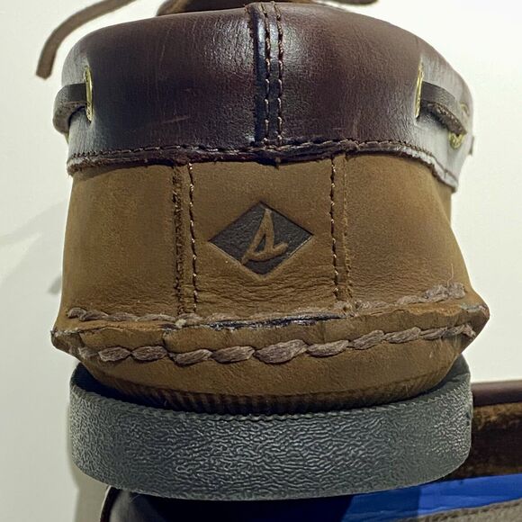 Sperry Top Sider Authentic Original Boat Shoes Men’s 13 M Brown Nubuck Leather - Picture 9 of 12